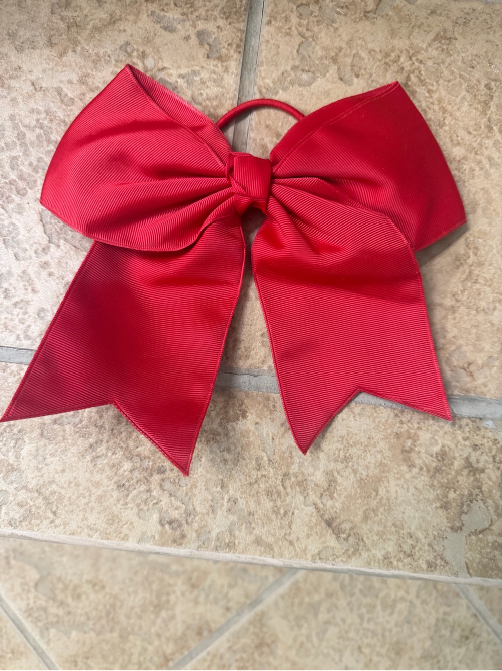 Girls Red Grosgrain Bow Hair Clip - Unbranded